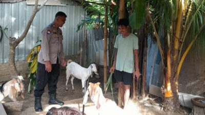 Bhabinkamtibmas Senggigi Gencarkan Edukasi Ketahanan Pangan di Dusun Krandangan