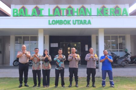 Dukung Program Polisi Peduli Pengangguran, Kapolres Lombok Utara dan Jajaran Sat Binmas Polres Lombok Utara Jalin Sinergi dengan UPTD BLK Lombok Utara